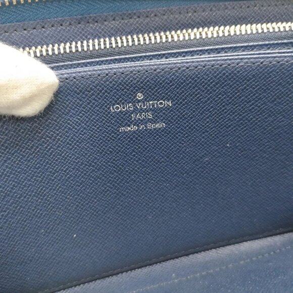 319457BU (S6) Louis Vuitton Wallet Long Blue Monogram - Picture 8 of 10